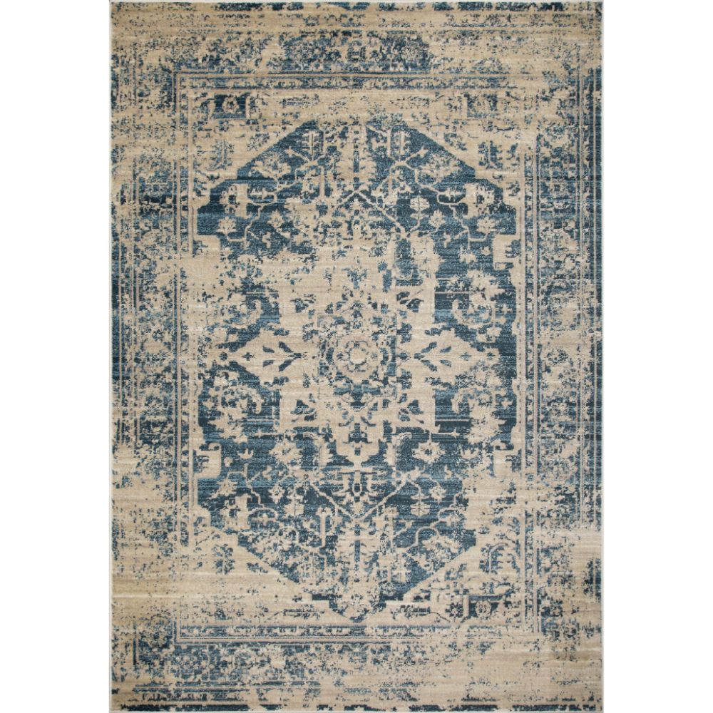 KAS 9368 Heritage 2 ft. 2 in. X 7 ft. 11 in. Runner in Ivory/Blue Traditions